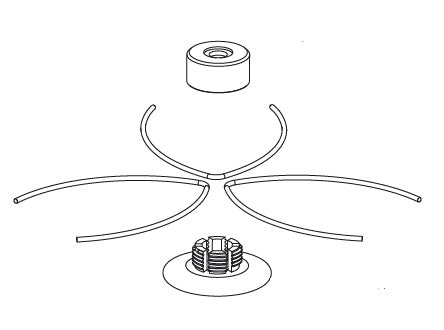 TESTINA MODELLO "UFO" MULTIFILO