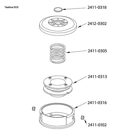 TESTINA MODELLO "ECO" BATTI E VAI