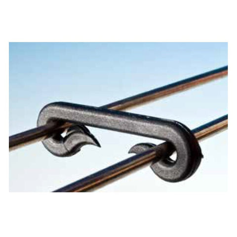 GANCIO a "C" con poppetta - CONFEZIONE DA 50 PEZZI.